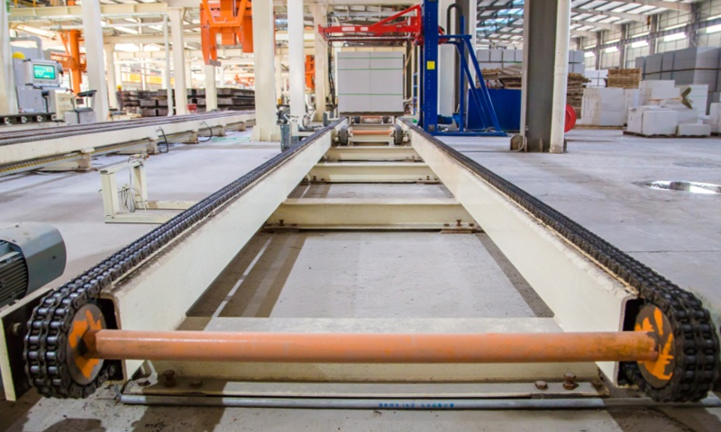 Конвейер газобетонного блока